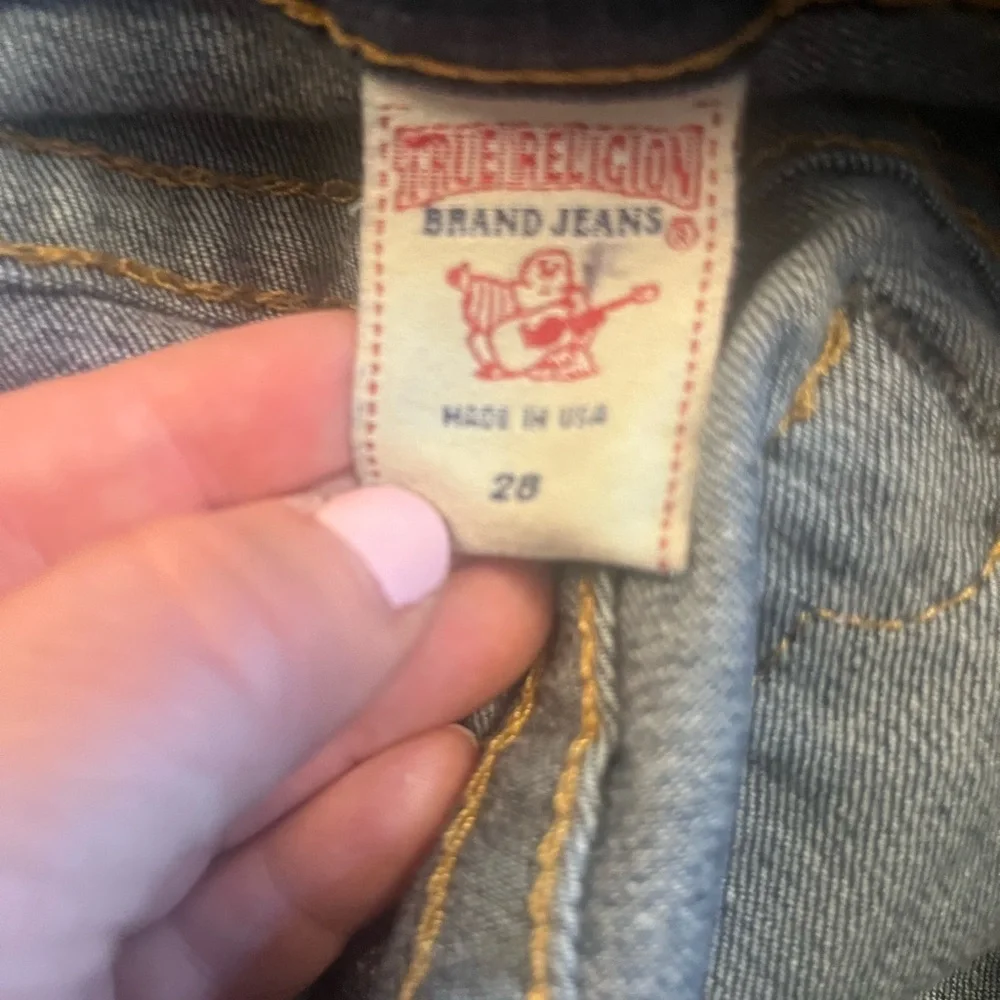 True Religion Women’s Straight Leg Blue Jeans World Tour Section Avery Size 28 - Picture 9 of 10